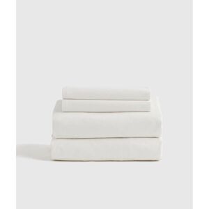 NEW Best Seller Quince 100% Organic Brushed Cotton King Sheet Set WHITE